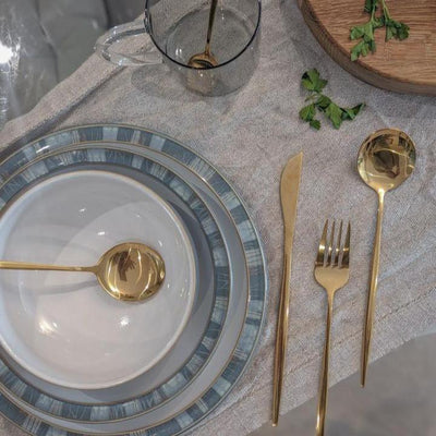 24pcs Gold Cutlery Set