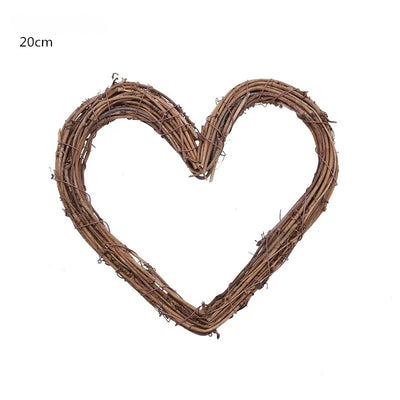 Natural Rattan Heart Decoration