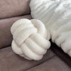 Hand-Woven Knotted Ball Pillow