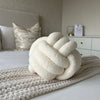 Hand-Woven Knotted Ball Pillow