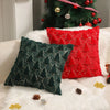 Plush Christmas Tree Cushion Cover