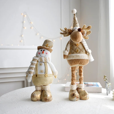 Nordic Style Gold Christmas Dolls