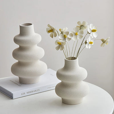 Wavy Ceramic Vase