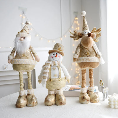 Nordic Style Gold Christmas Dolls