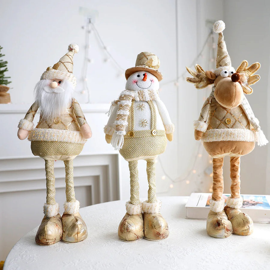 Nordic Style Gold Christmas Dolls