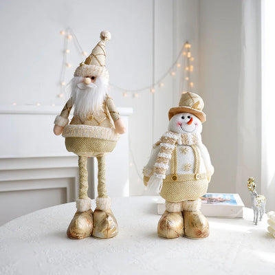 Nordic Style Gold Christmas Dolls