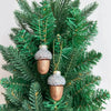 Glass Pine Cones and Acorns Tree Ornaments