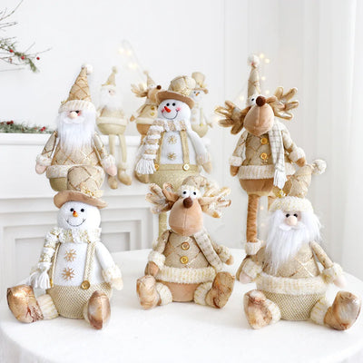 Nordic Style Gold Christmas Dolls